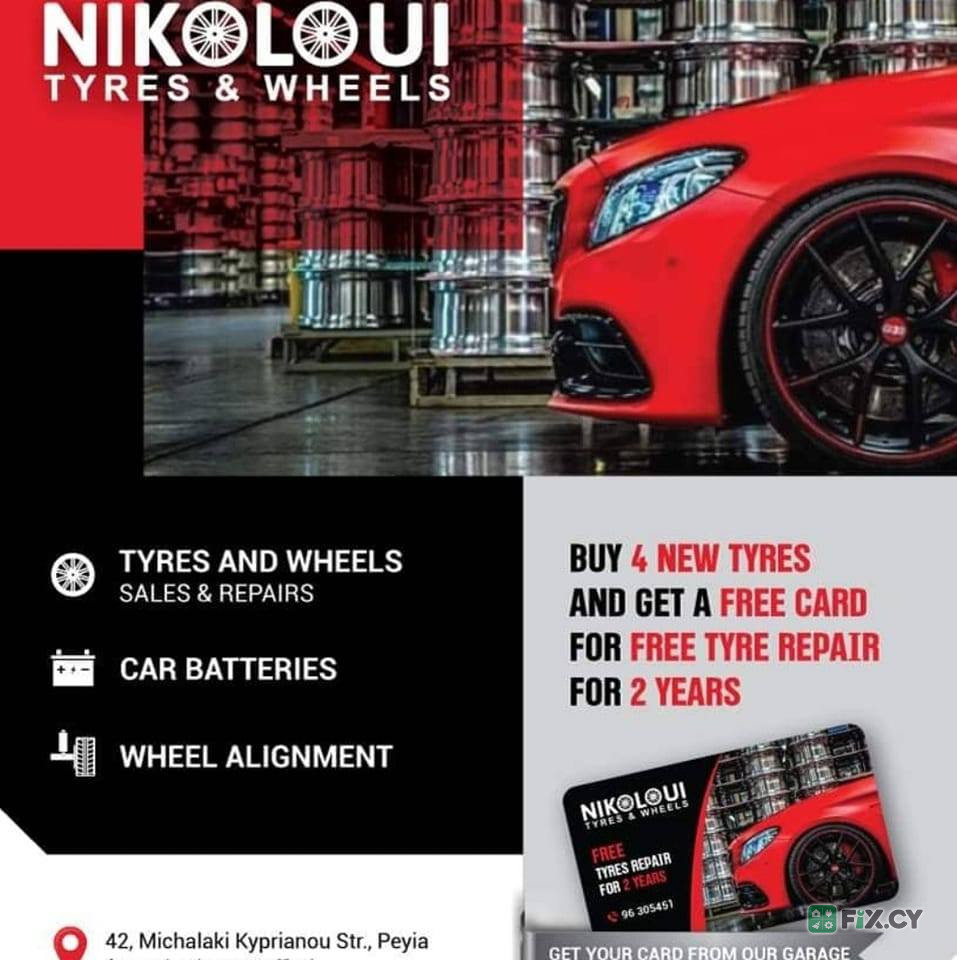 Nikoloui Tyres and Wheels in Paphos