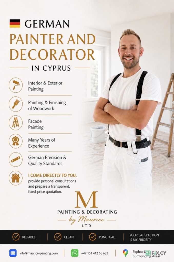 Painting and Decorating by Maurice LTD in Paphos