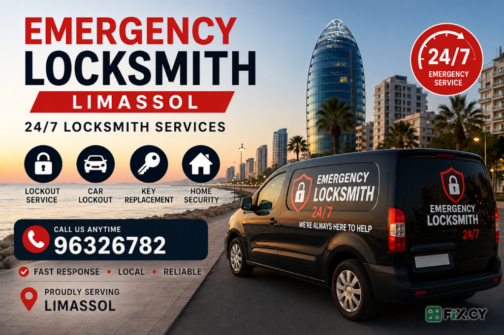 Limassol emergency locksmith in Limassol