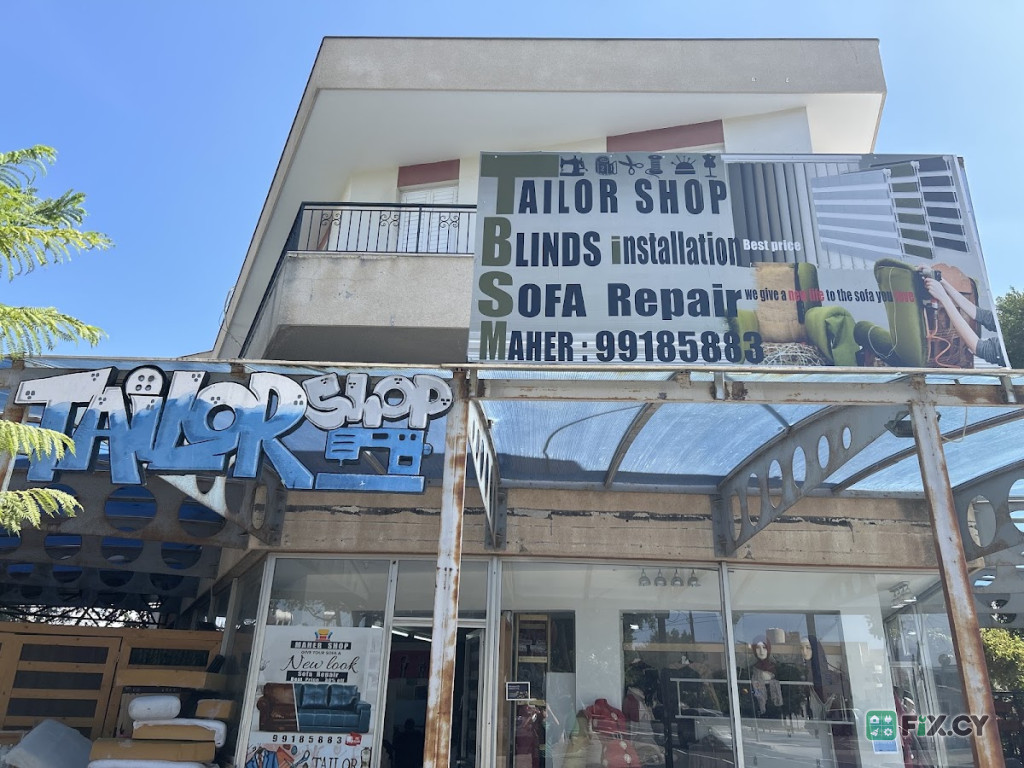 Maher’s tailoring and couch repairing shop in Nicosia