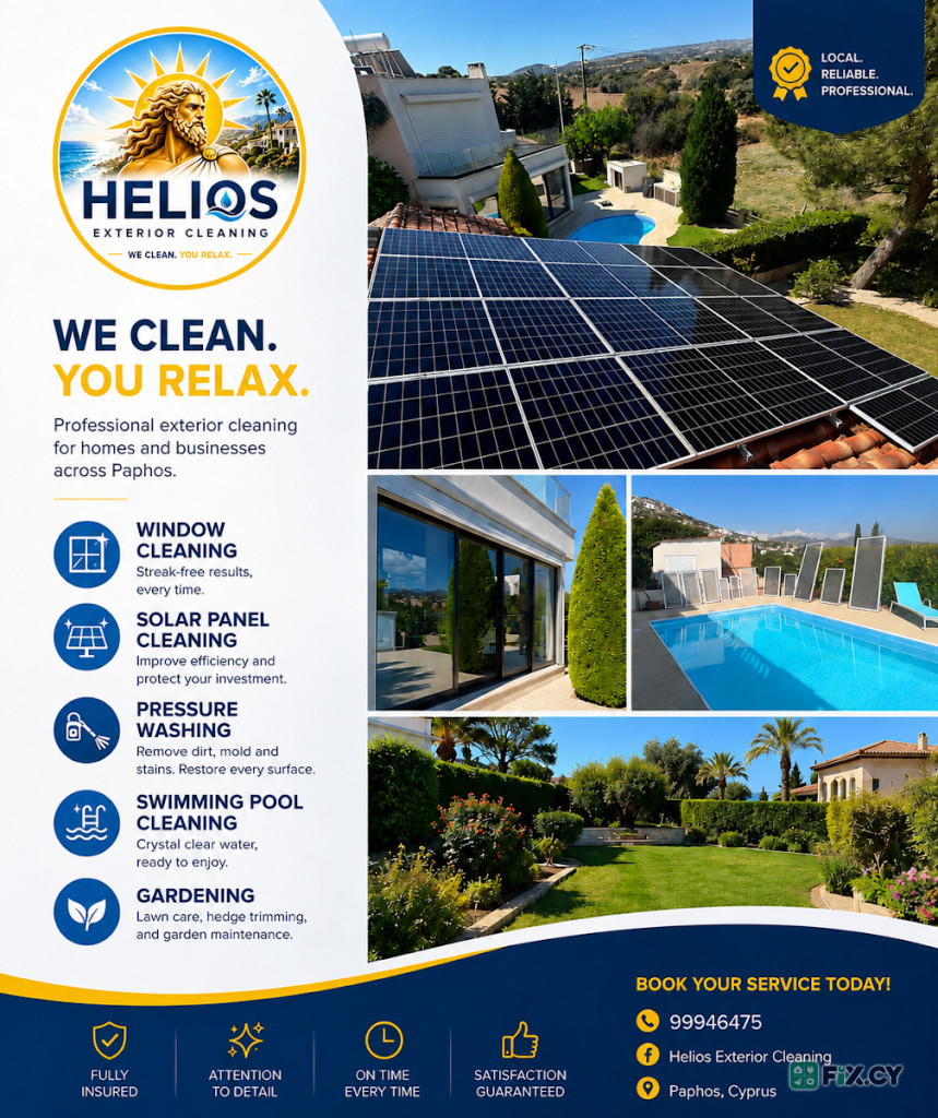 Helios Exterior Cleaning in Paphos