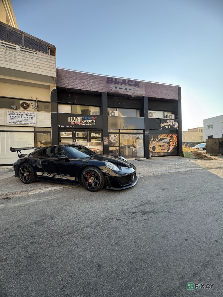 BLACK STYLE window tinting and wrapping in Larnaca