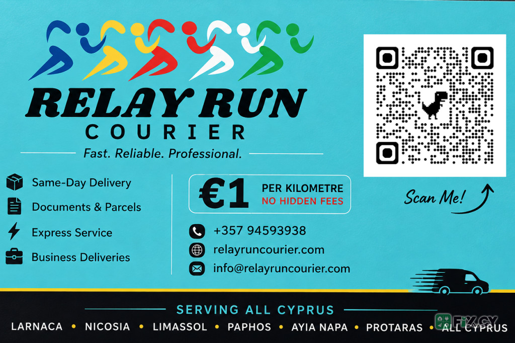 🚚 SAME-DAY COURIER SERVICE | RELAY RUN COURIER in Larnaca